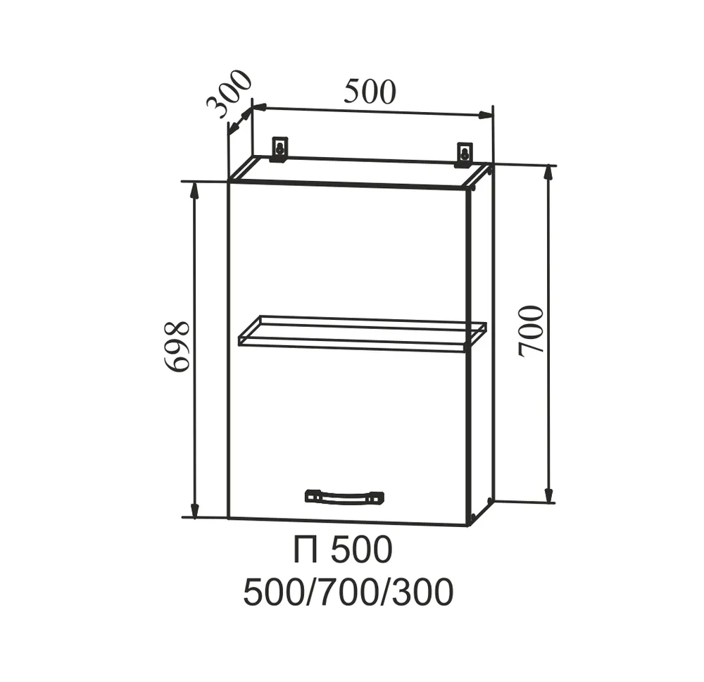 Квадро Красная кожа П 500