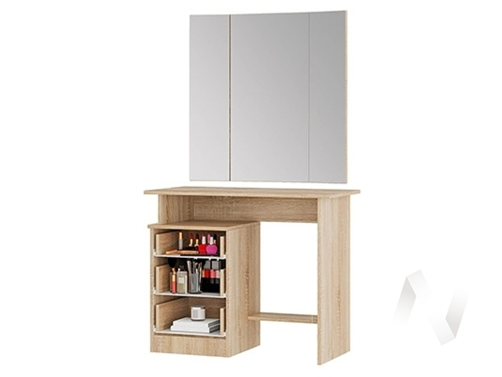 Стол макияжный МС Сакура (дуб сонома/белый)