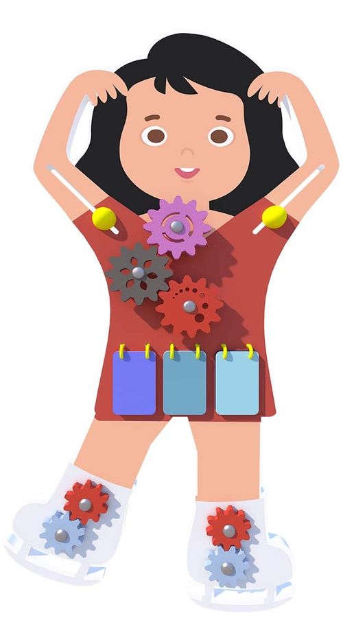 Бизиборд "Фигуристка"