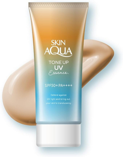 Солнцезащитная эссенция ROHTO Skin Aqua Tone Up UV Essence SPF 50+ PA++++, объем 80 г.