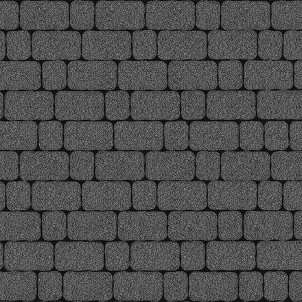 Тротуарная плитка Арена - Гранит Серый, комплект из 2 видов плит