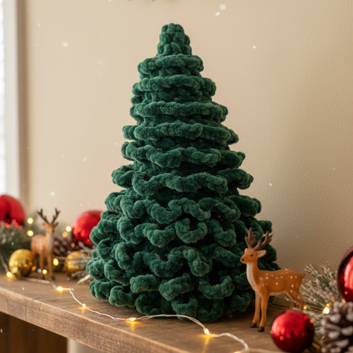 Вязаная ёлка (23 см)