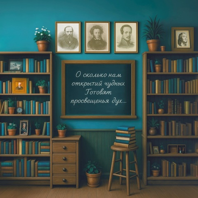 Кабинет литературы №1 - фон неопреновый