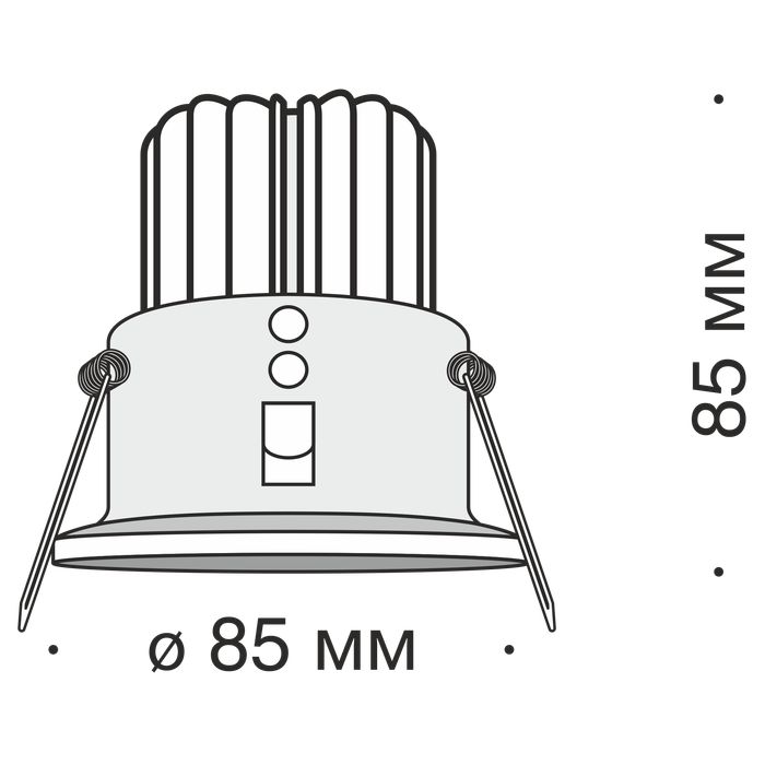 Встраиваемый светильник Maytoni DL034-2-L12W