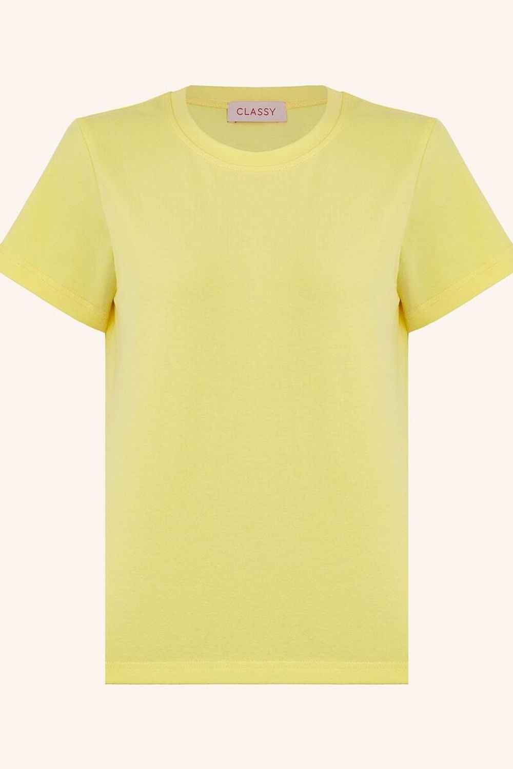 Футболка прямая насыщенный лимонный