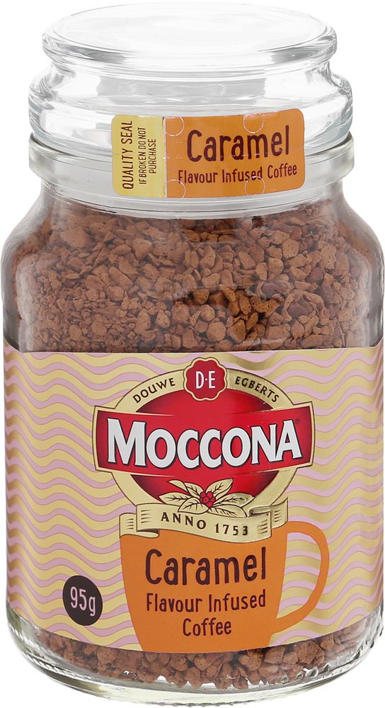 Кофе растворимый Moccona Caramel сублимированный с ароматом карамели 95 г