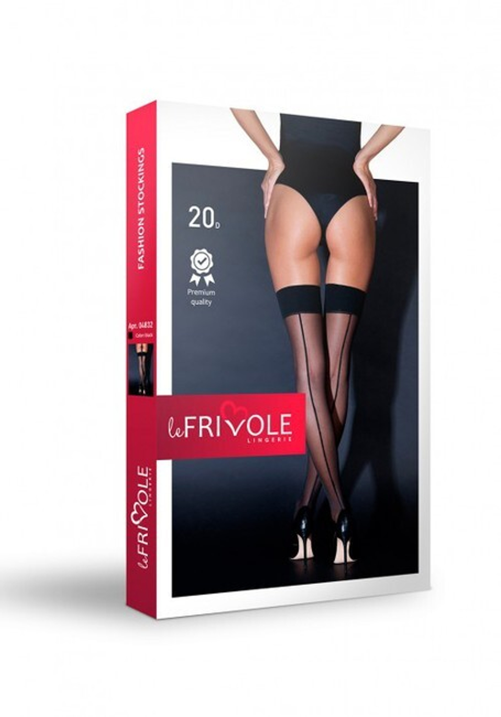 Черные чулки со стрелкой SM (2/3) (Цвет: черный)