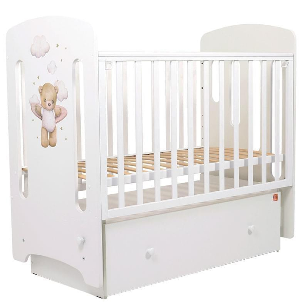 Кровать детская 120*60 "КАРОЛИНА" (арт.79) МДФ пп маят/ящ "Лучик"