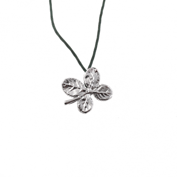 Колье лист Ester Bijoux Четырёхлистник LF13A-S BW