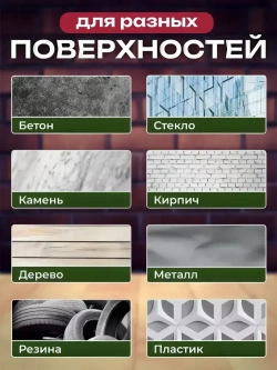 Жидкая резина 3в1 Черная/ Чудо спрей Фикс Про: Резина + Герметик + Клей в одном флаконе/ Клей многофункциональный строительный в баллончике 450 мл.