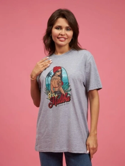 Футболка оверсайз женская мужская с принтом Малибу