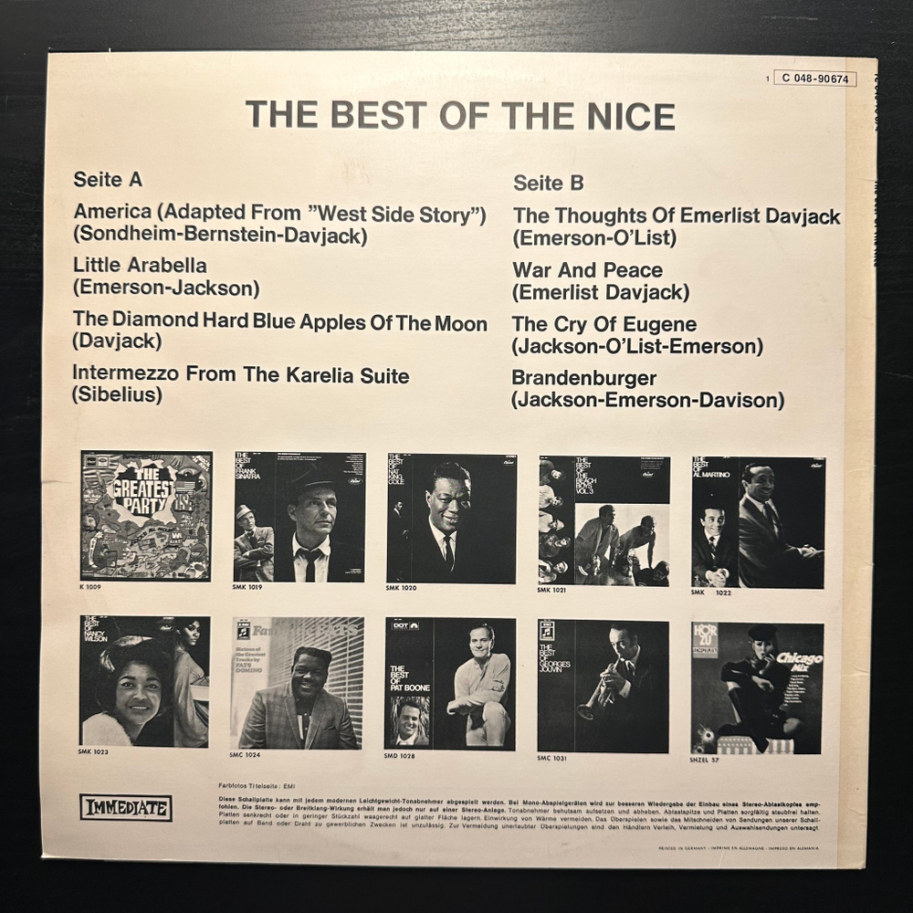 The Nice - The Best Of The Nice (Дания 1970г.)