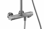 Душевая система Kaiser Cube 01382-15 вороненая сталь