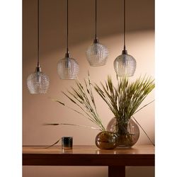 Светильник подвесной каскадный Aurora, 110х18 см, прозрачный