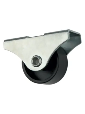 Мебельное колесо BOYARD d=25мм, без тормоза, с площадкой N150Zn/BL