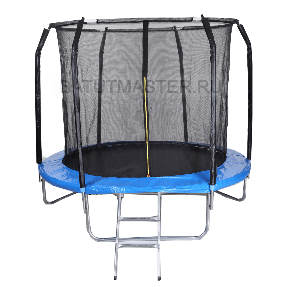 Батут для дома с сеткой 8 футов, внутренняя сетка и лестницей