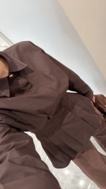 Рубашка из хлопка приталенная