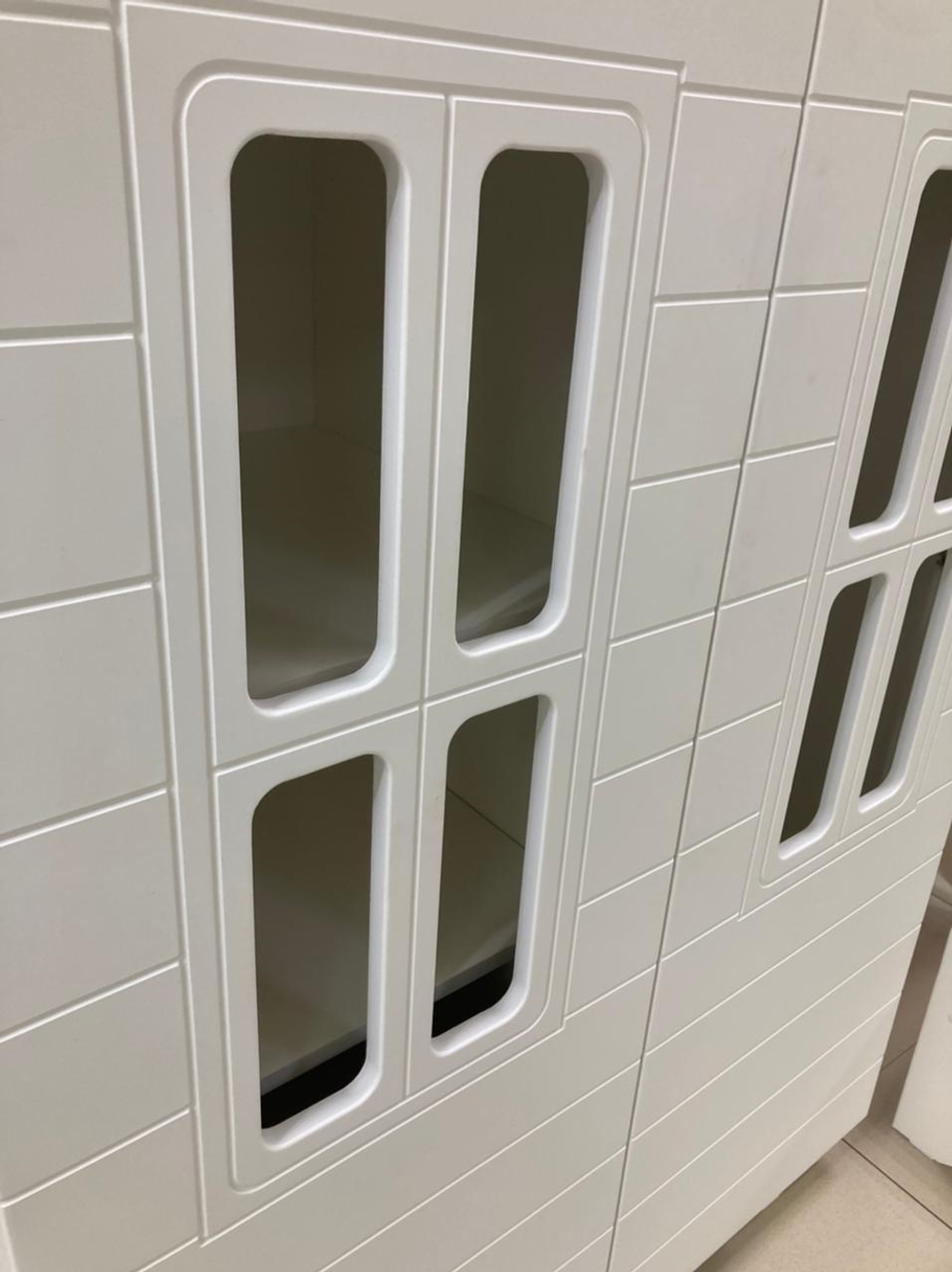 Шкаф 2-х дверный с ящиком 1000 Домик белый/белый софт