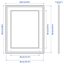 IKEA LOMVIKEN  (ИКЕА ЛОМВИКЕН)  -  Рамка, белая, 40x50 см