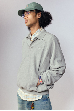 Monterest Outdoor Retro Loose-Fit Polo Gray