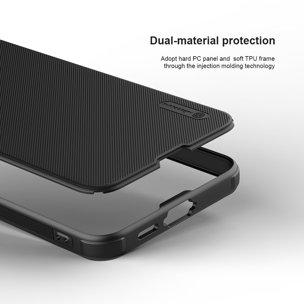 Чехол противоударный от Nillkin c поддержкой зарядки MagSafe для Samsung Galaxy S24 FE, серия Super Frosted Shield Pro Magnetic Case
