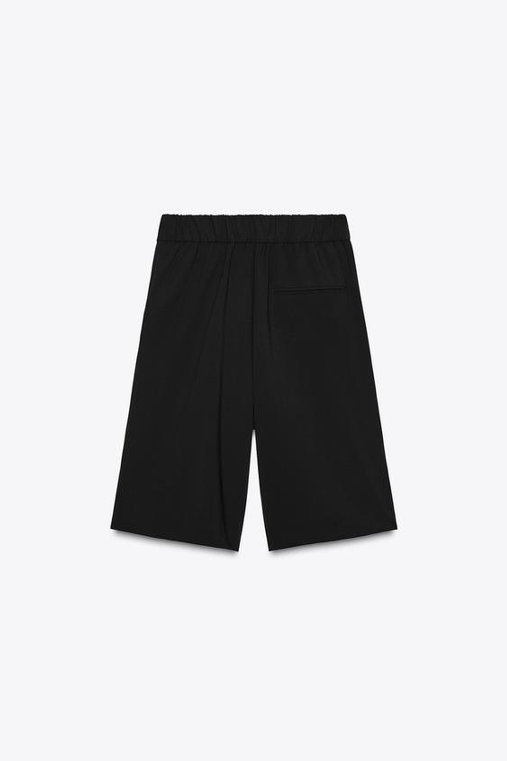 ZARА ДЛИННЫЕ ШОРТЫ-БЕРМУДЫ, ЧЕРНЫЙ