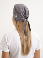 Шапочка медицинская, принт "Кошки", серая