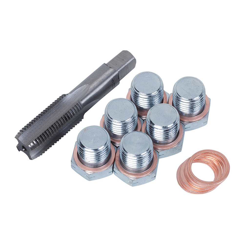 МАСТАК (103-47015C) Набор для ремонта масляных пробок М15 х 1.5, бокс, 19 предметов