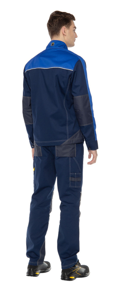 Костюм "СТАРТ" мужской (куртка и брюки), цвет: темно-синий с васильковым