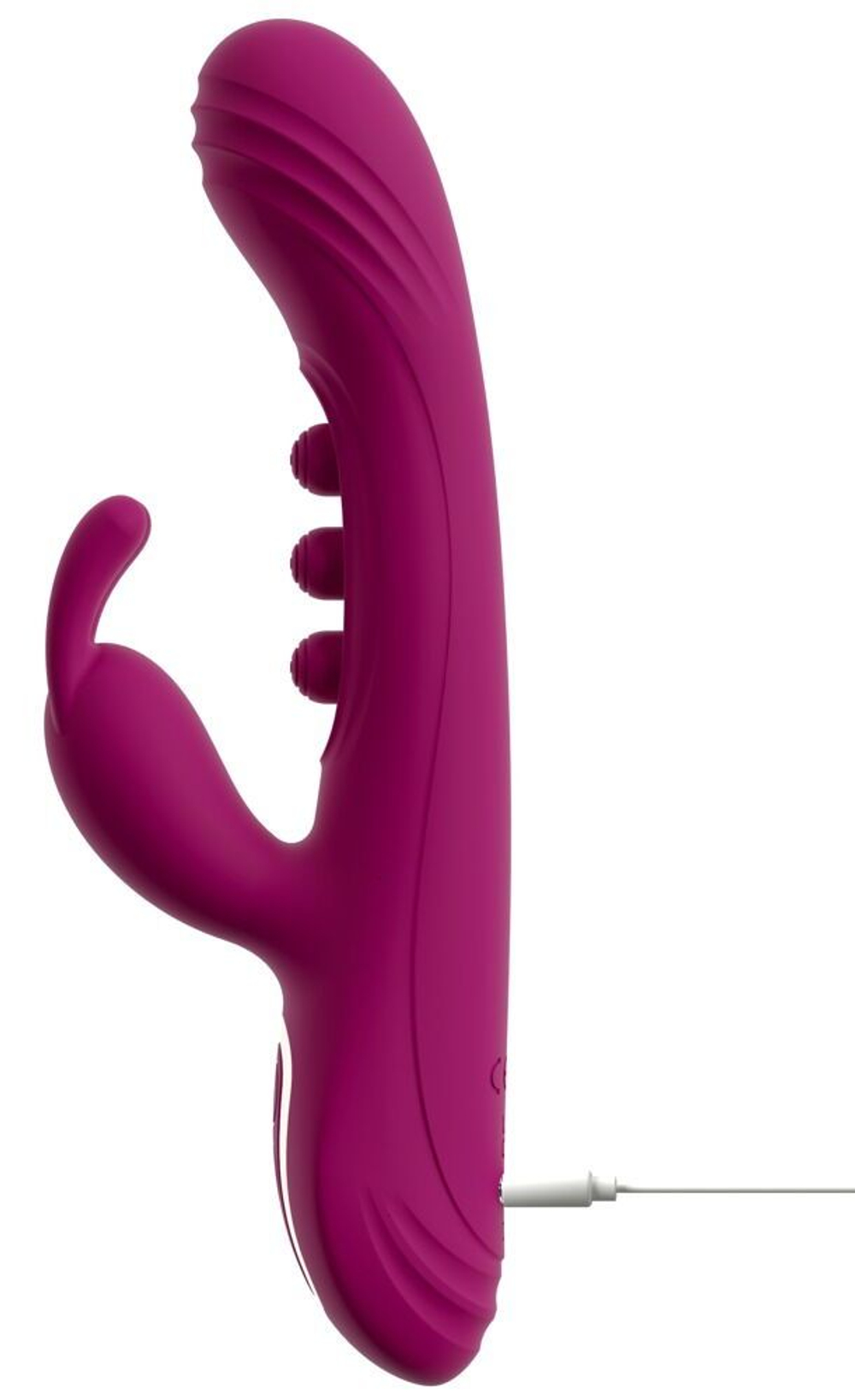 Лиловый вибратор-кролик 2 Function Vibrator Squirting - 22,5 см. (Цвет: лиловый)