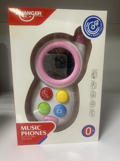 Детская игрушка "Телефон" с музыкой, цвета в ассортименте