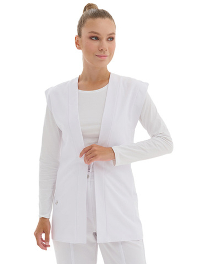 Жилет медицинский женский Тезис TZ420 приталенный, без рукавов, синий, 50