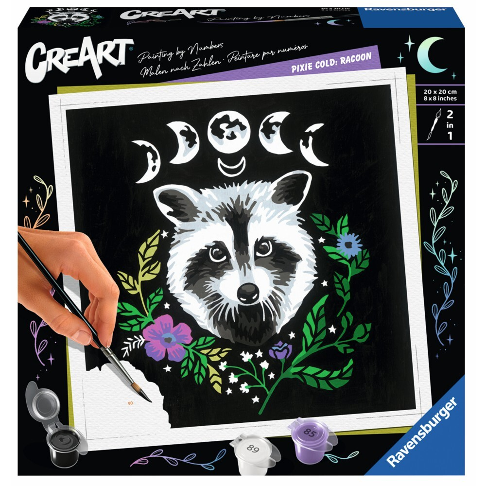 Ravensburger - CreArt Картина Пикси Холодное издание Енот 235094 / артикул   235094  / GTIN 4005556235094