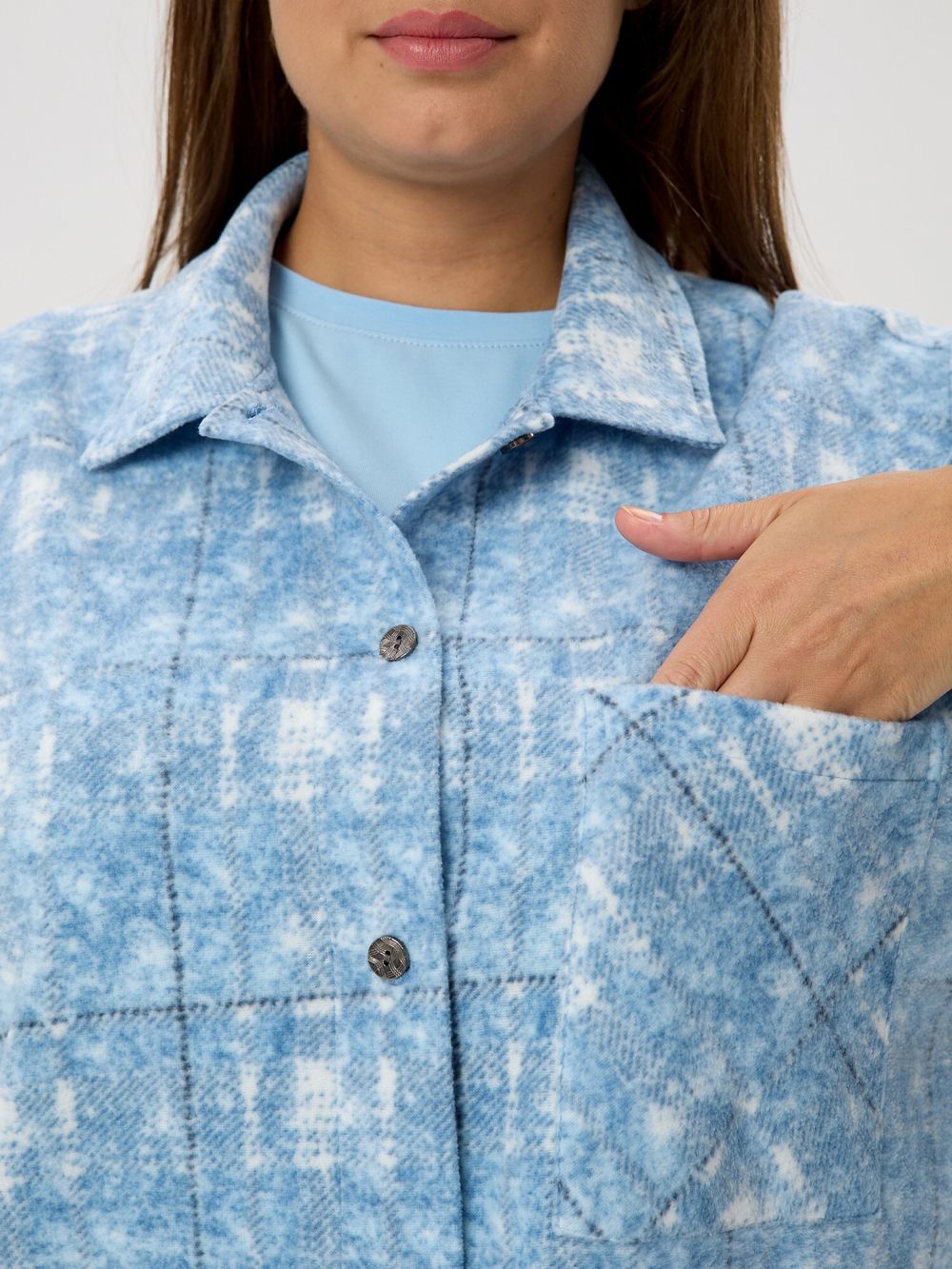 Рубашка Вселенная Виотекс ГОЛУБОЙ