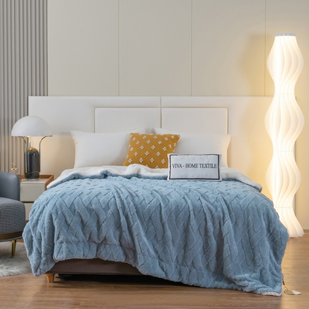 Плед Fluffy бамбуковая микрофибра FL003, размер 150*200