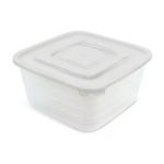 Контейнер для продуктов квадратный (СВЧ) Унико набор 0,45л, 0,9л, 1,4л (комплект 24 шт)