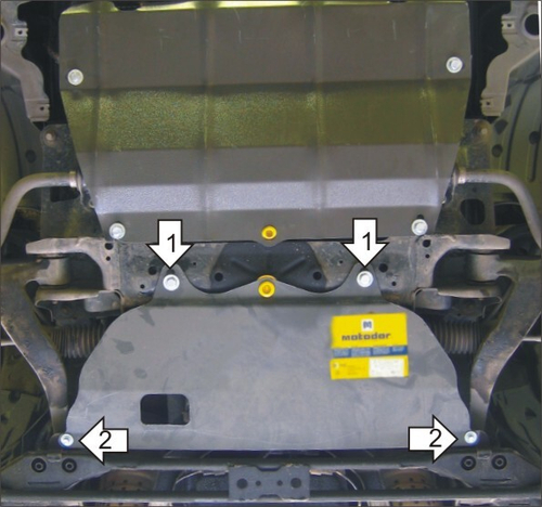 Усиленная защита Motodor гидроусилителя. 2 мм, сталь. для Infiniti FX арт.08002