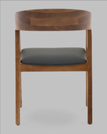 Стул Вудкерри каркас дерево цвет темный орех экокожа черный