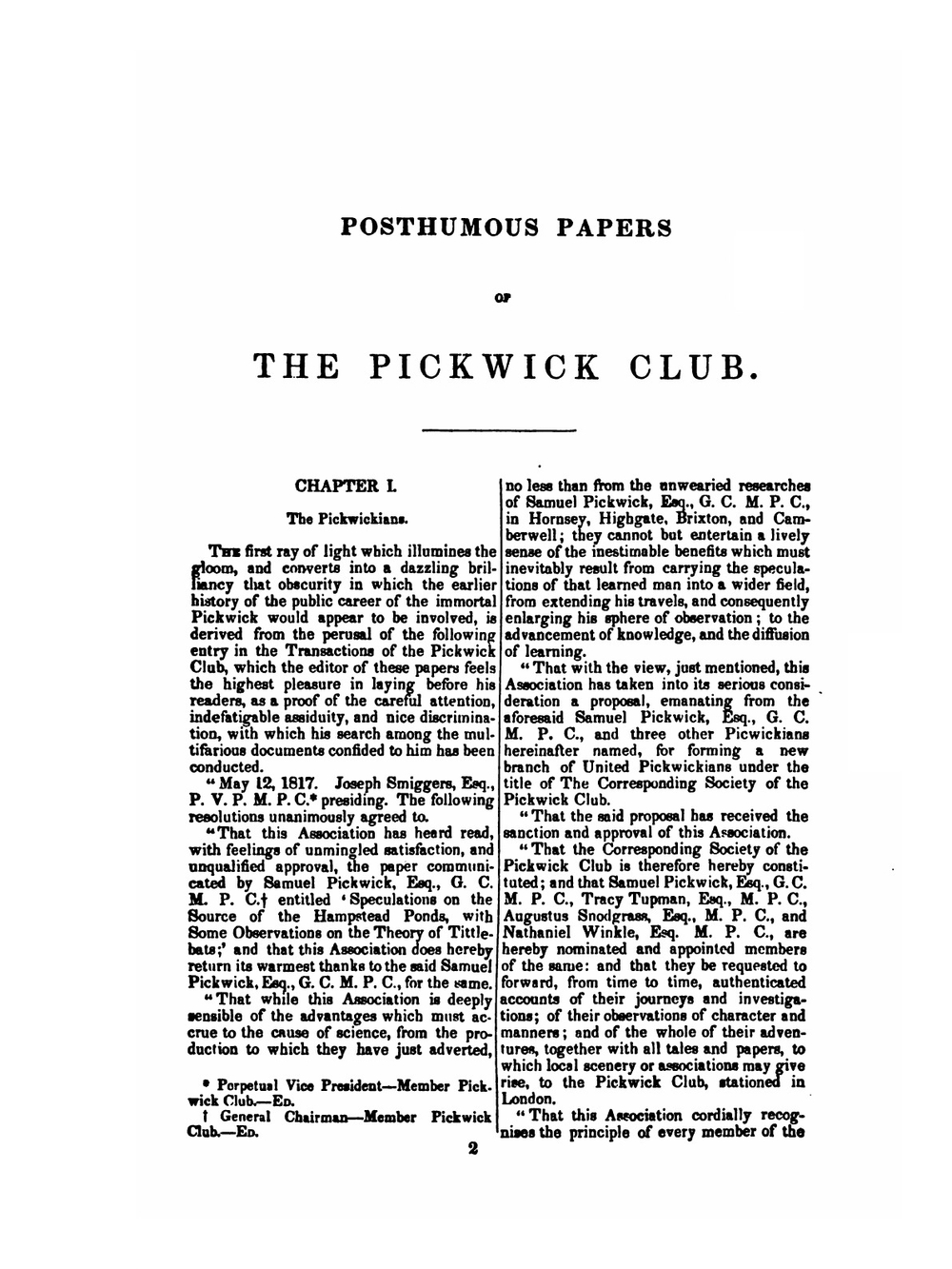 The Posthumous Papers of the Pickwick Club | С. Dickens