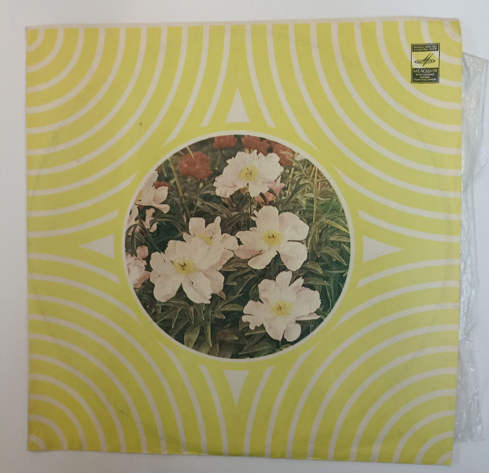 Винтажная виниловая пластинка LP Мужской Хор Элеса Гурийские Песни (СССР 1980)