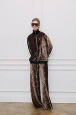 Брюки бархат Трюфель