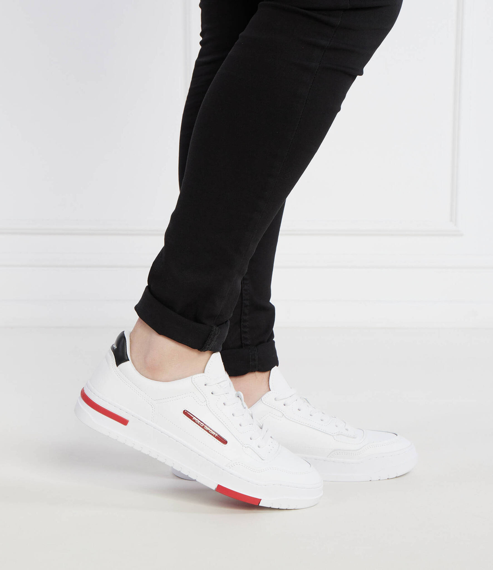 Кожаные кроссовки ps 300 POLO RALPH LAUREN - белый(809931902)