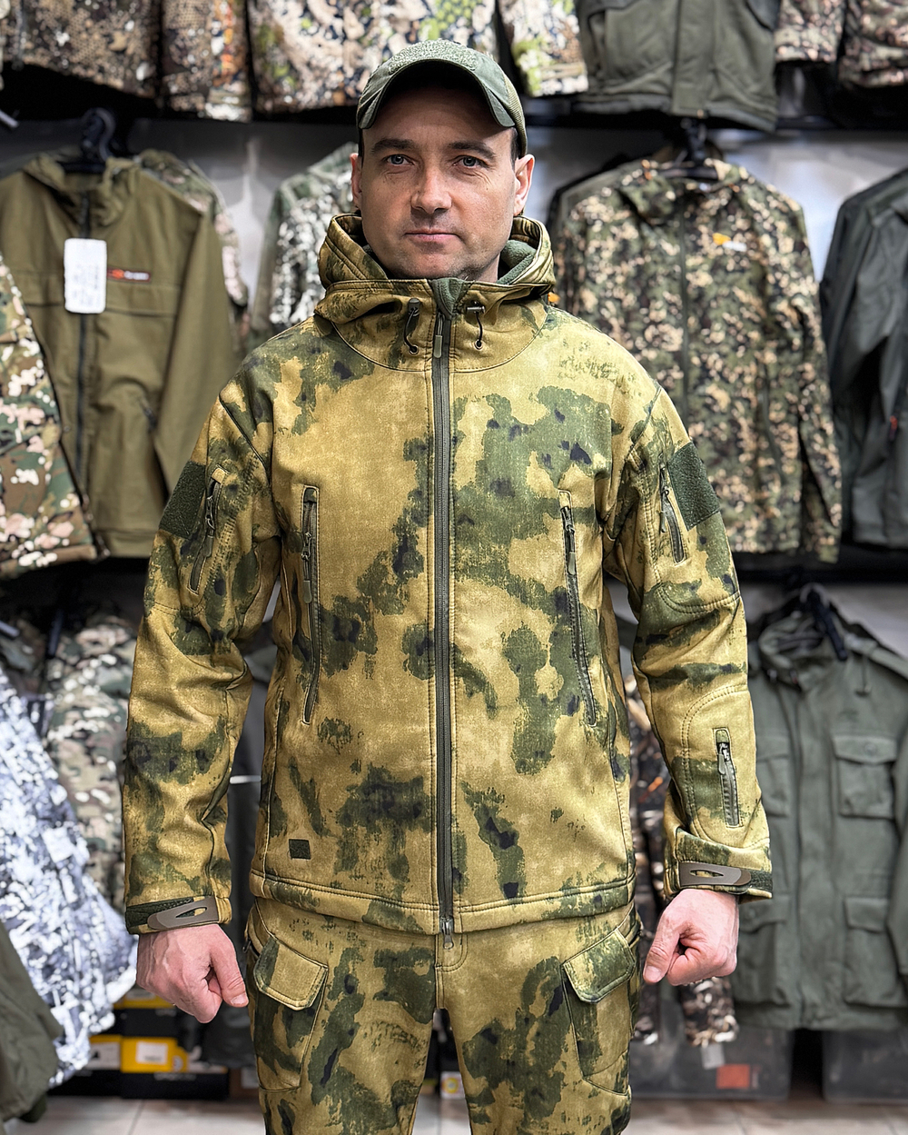 Демисезонный костюм СофтШелл "Зеленый лес"