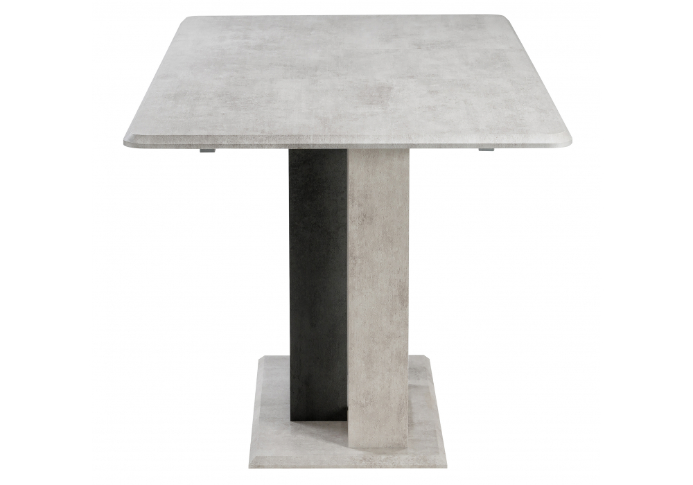 Стол деревянный Woodville на тумбе Санса 120 камень светлый, камень темный