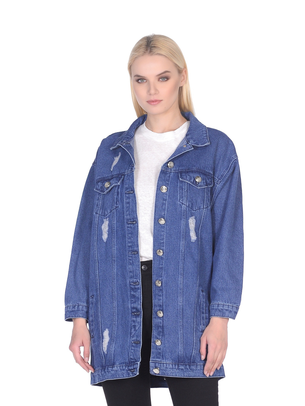 LIGVIANNI Джинсовая куртка Denim Jacket I Don't Care