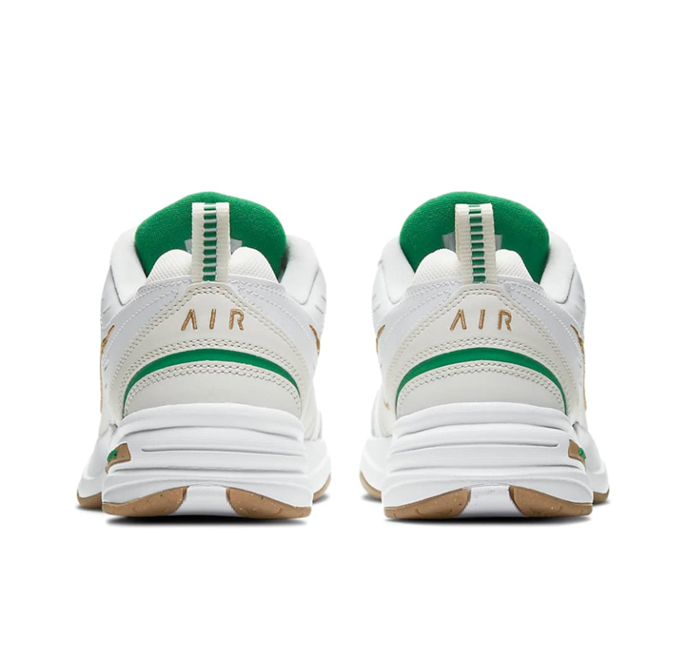 Nike Air Monarch IV White Lucky Green Gold 415445 103 0 insneaker.ru