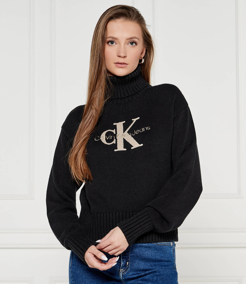 Гольф CHENILLE Calvin Klein Jeans - черный(J20J224229)