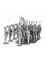 Оловянный солдатик Парад. Преображенец (голова направо)