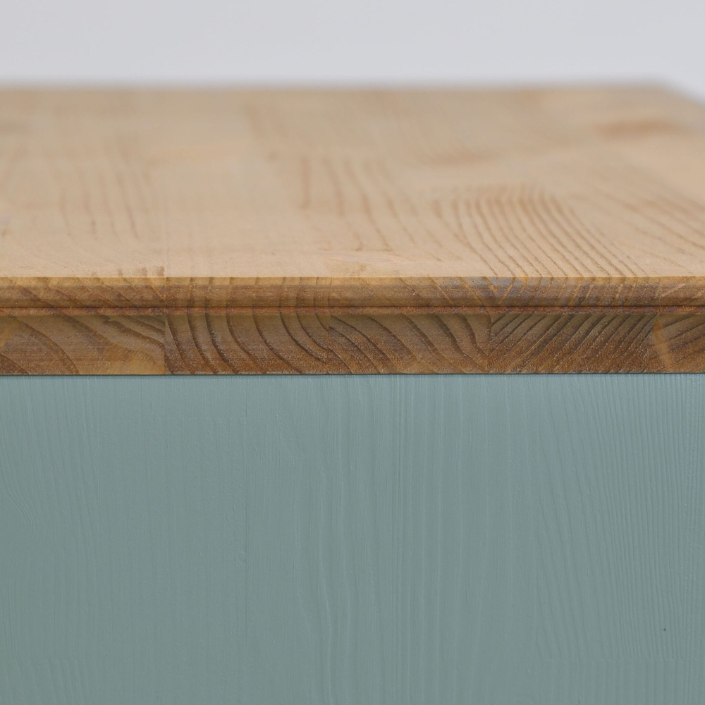 Скамья в прихожую Неаполь из сосны, 93х50х39 см, серый антик