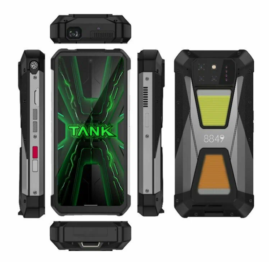 Смартфон Unihertz Tank 3S 16/512 ГБ, 15600 mAh, с проектором, черный